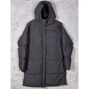 The North Face Down Jacket Girls XL 550 Fill Trench Quilted Puffer Fur Sparkle